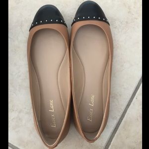 Essex Lane Brown/Black Flats - Perfect condition !